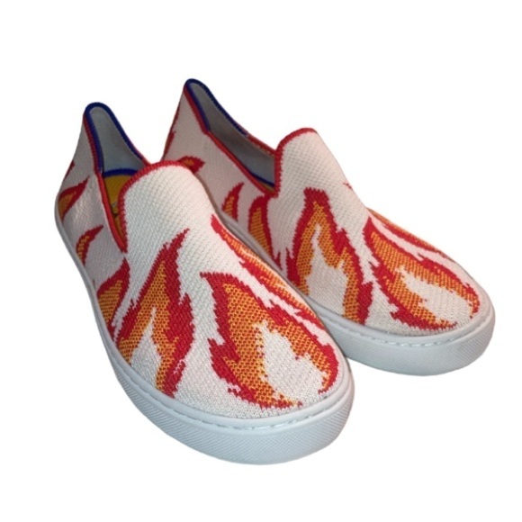 Rothy’s The Kid Sneaker Flames 🔥 Slip On Slide - Picture 13 of 13